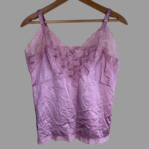 Vintage Sliperfection Camisole & Half Slip Set w/ Applique Top